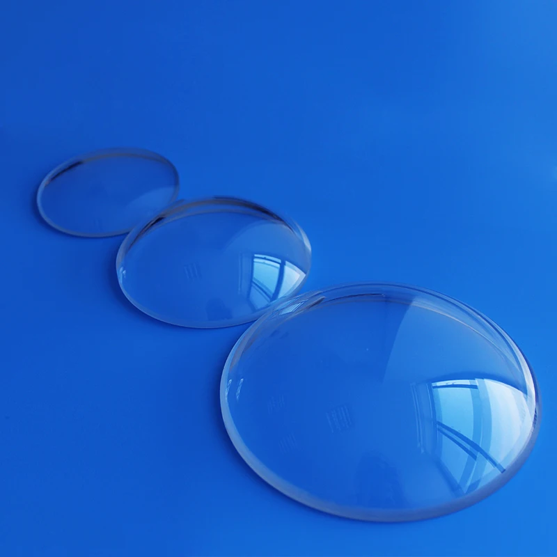 Optical glass dome lens for camera protective cover