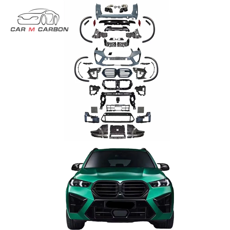 2024 X5 G05 LCI Bodykit Facelift Upgrade to X5M Front Bumper for Auto Body Systems Car Bumpers F95 LCI