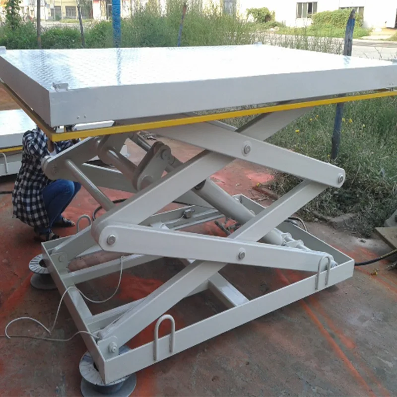 Hydraulic Electric Type 1t 2t 3t 4t 5t Portable Fixed Mechanical Stationary Scissor cargo Lift table warehouse cargo lift