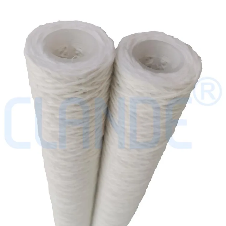 Pp Sediment String Wound Filter Cartridge Machine 1 Micron 20 Inch Pp Cotton Filter Element