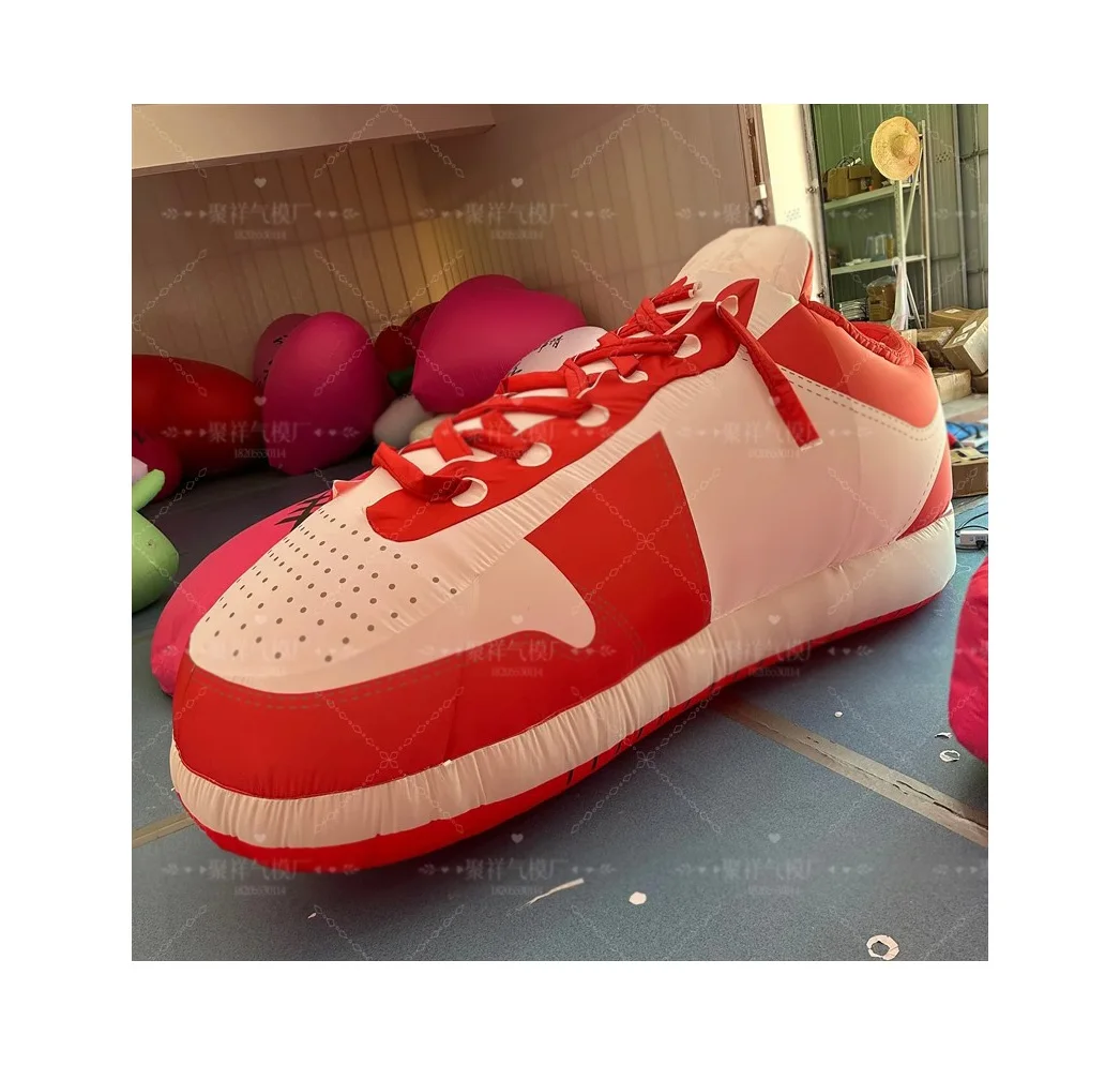 BOYI Shoe Giant customized Inflatable shoe sneaker model balloon for Advertising