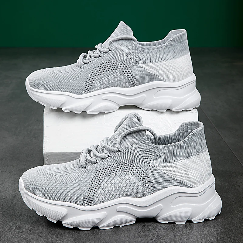 Новые летающие носки супер дышащая женская обувь на шнуровке
