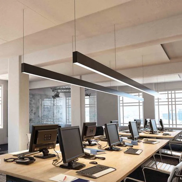 Factory 5 years warranty LED Linear Chandeliers led linear light system lighting for office place