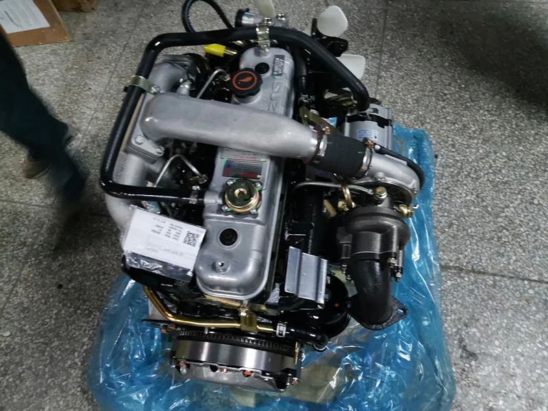 In stock 4 cylinder 4 stroke 68KW 3600RPM Isuzu 4JB1 with turbo diesel engine