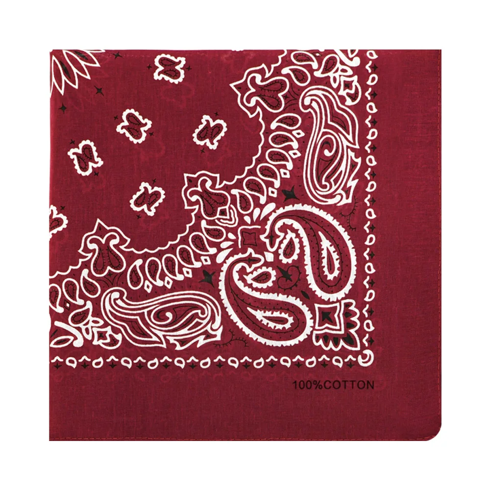 Custom bandana double sided printed bandana 100% cotton