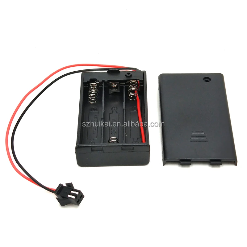 3AAA battery pack box Case Holder 3XAAA battery holder with ON/OFF Switch Wire Leads