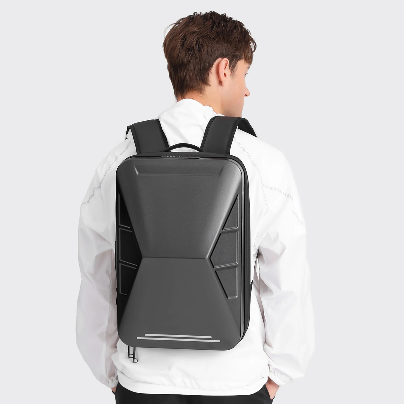 17 inch Laptop Backpack Expandable Travel Backpack Anti Theft TSA Lock Waterproof With USB Charing Port Schoolbag