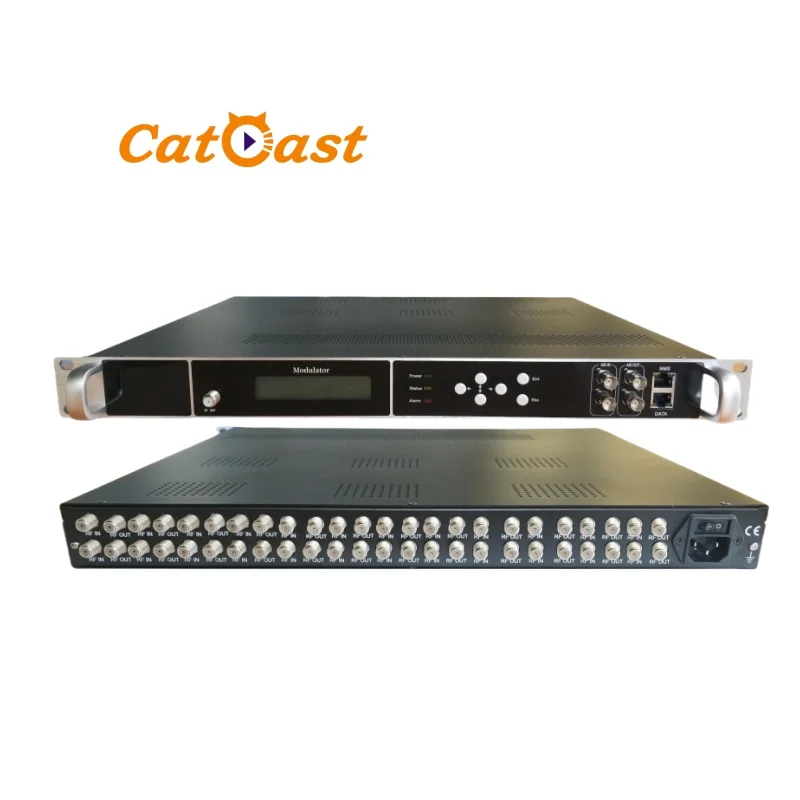 Высококачественный цифровой ТВ 8/16/24 порт DVB-S2/DVB-C/DVB-T тюнер к DVB-C/DVB-T/ISDBT RF модулятор CATV система