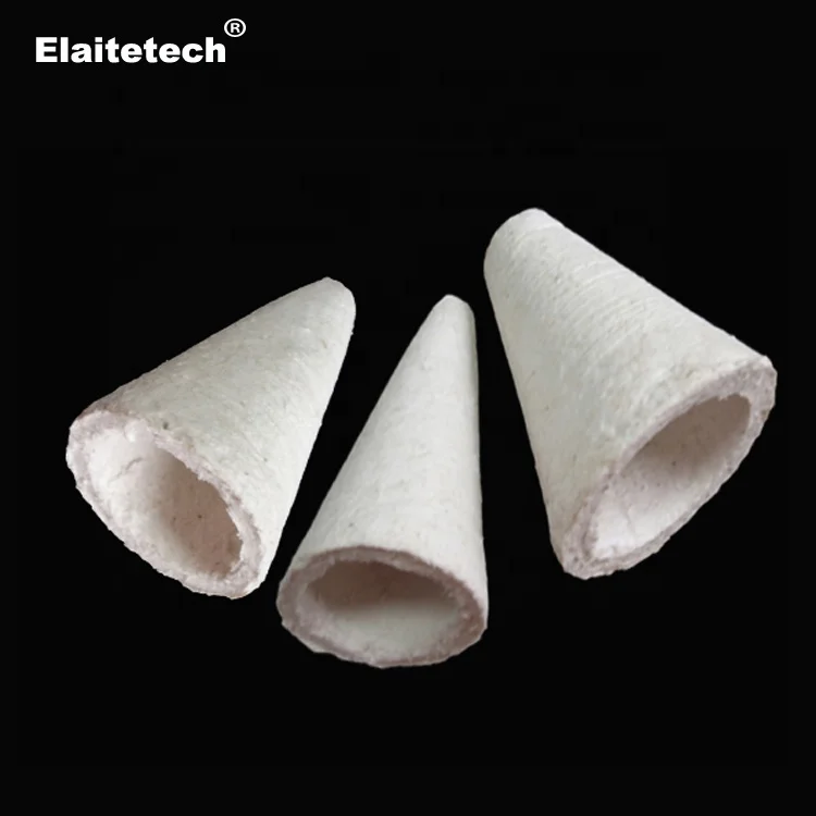 Alumina Silica Ceramic Fiber Vacuum Forming Special Shapes Stopper & Tap Out Cone