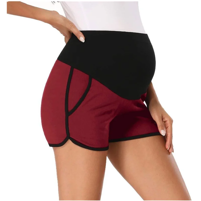 2021 Spring Summer Wholesale Good Quality Comfortable Loose Cotton Maternity Shorts For Pregnant Woman