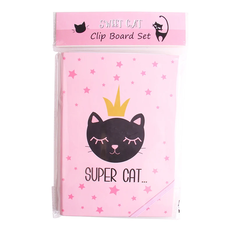 INTERWELL Super Cat Element Exam Pad Large Dry Erase Clipboard with Foldable Writing Surface and Clips