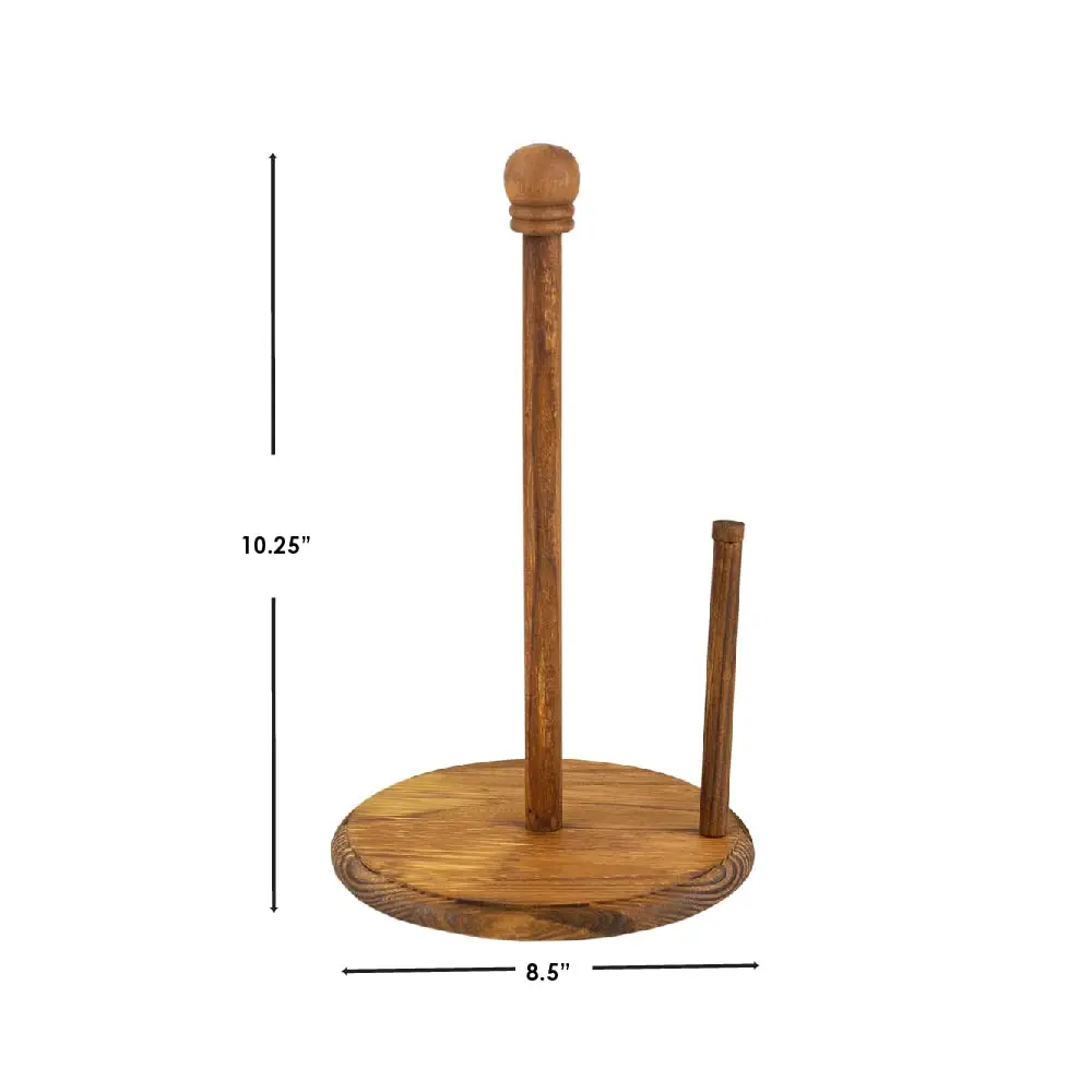 Pine Countertop Paper Towel Holder Rustic Kitchen Paper Towels Holder