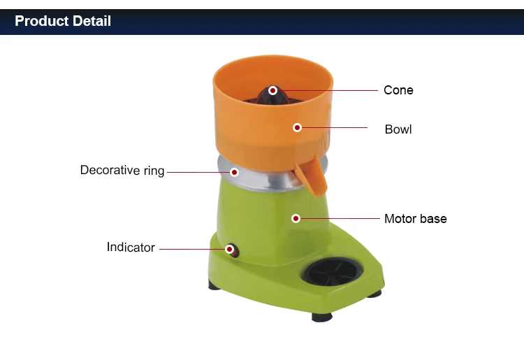 High-Speed Manual Citrus Oran Juicer Plastic Based