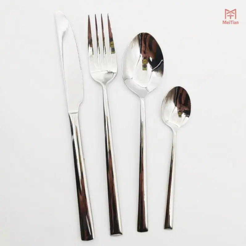 Golden Spoon And Fork Fruit Italian Cutlery Mini Metal White Flatware Kitty Sets Modern Windsor Customizable Coffe Set 24 Stable