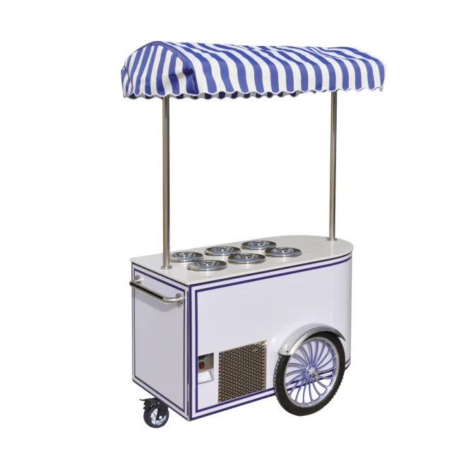 MEHEN MR6 заводская цена CE Gelato cart тележка для мороженого тележка для розничного магазина