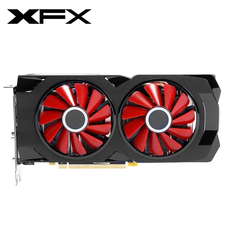 Графические карты XFX RX 570 8G, GPU AMD Radeon RX570 8 ГБ, видеоэкран, карты для настольного ПК, компьютерная карта для игр