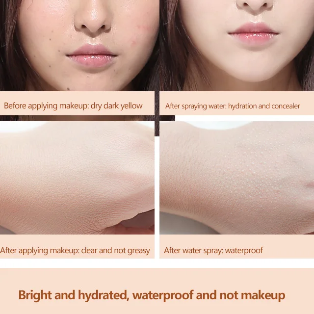 korean makeup long lasting full coverage makeup liquid foundation for dark skin