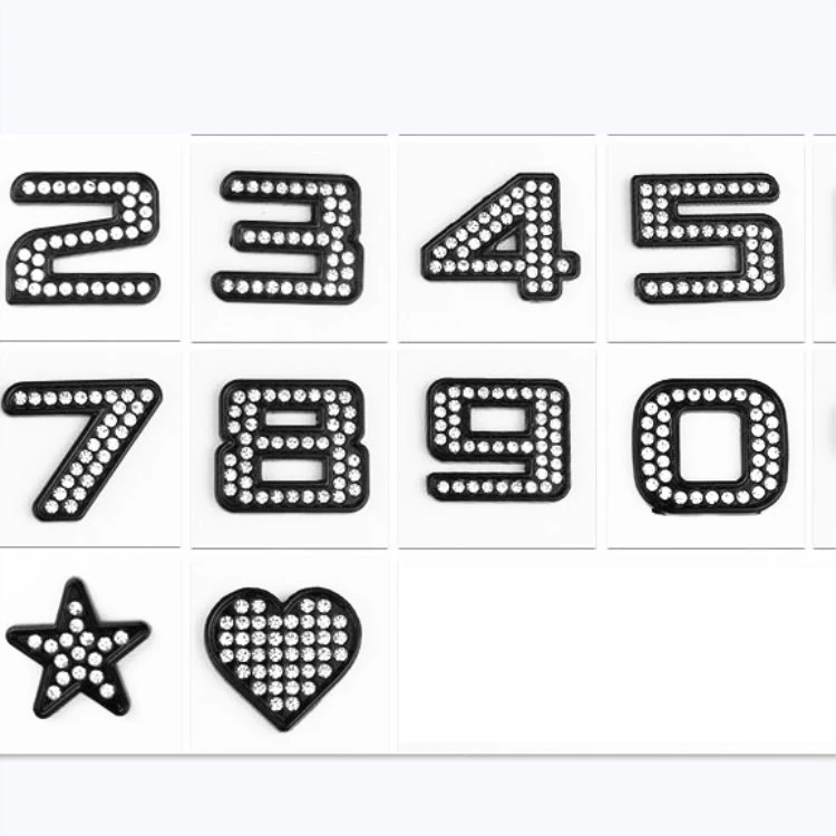 Factory Wholesale 3D Metal Car Sticker DIY Diamond English Letters Car sticker Crystal Diamond Metal Car decoration