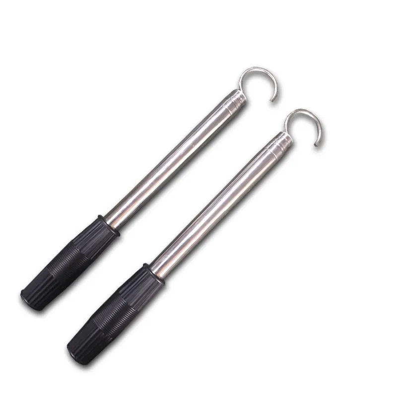 stainless steel telescopic snake hook with grip handle