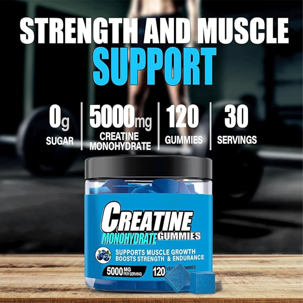 OEM Private Label Creatine Gummies High Quality Vegan Creatine Monohydrate Gummies For Increase Energy And strength supplement