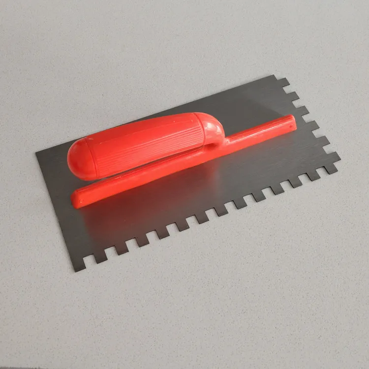 Красная пластиковая ручка Штукатурная шпатель с зубьями строительные инструменты