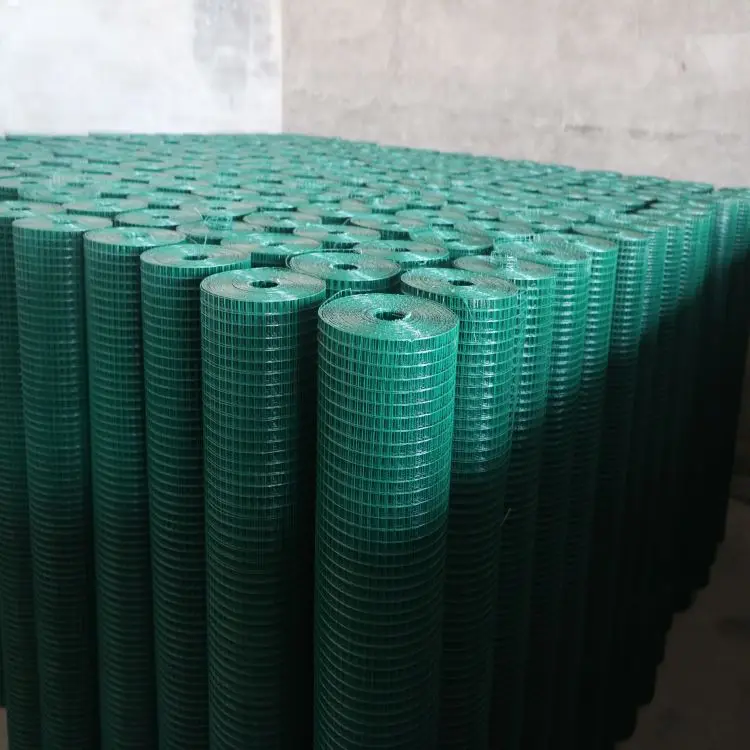 PVC coated green/Blue color chicken coop 1/2 inch mesh size welded wire mesh wholesale Price