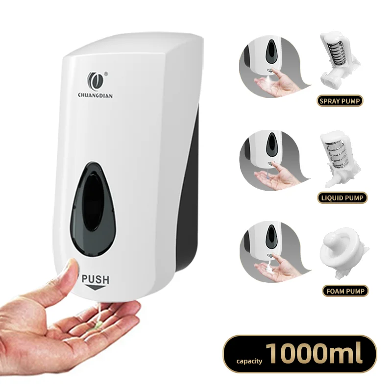 Free samples wholesale  hand washing machine soap dispenser wall mounted liquid foaming spray liquid soap dispenser