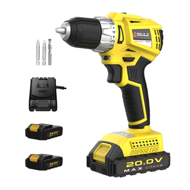 Cheap Lithium Battery Rechargeable power tools kit electric drill hand tools  brushless Motor Cordless drill