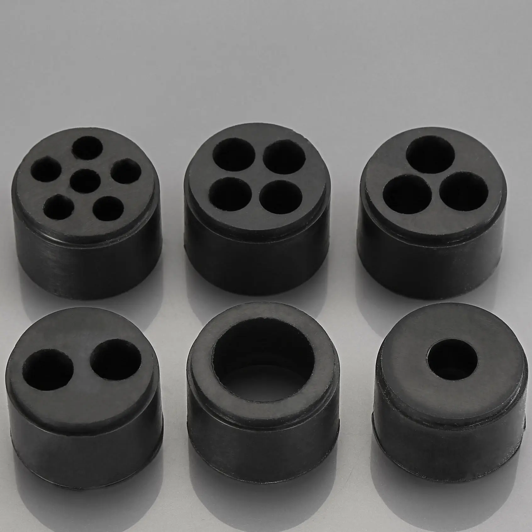 WZUMER M20 пластиковая 1/2 NPT с 2 двойными отверстиями 3 провода несколькими черный нейлоновый кабельный сальник для