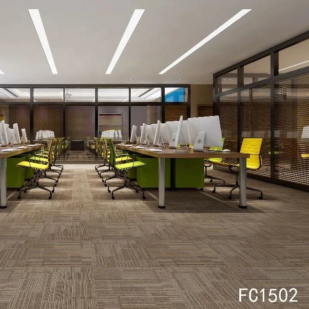 Коммерческая ковровая напольная плитка полипропиленовая самоклеящаяся сверхпрочная квадратная карповая Плитка 20x20 дюймов китайская для офиса