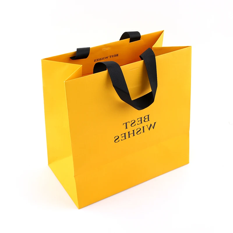clothes/shoes portable personalized cardboard packing creative apparel foldable t-shirt customizable square bottom paper bags