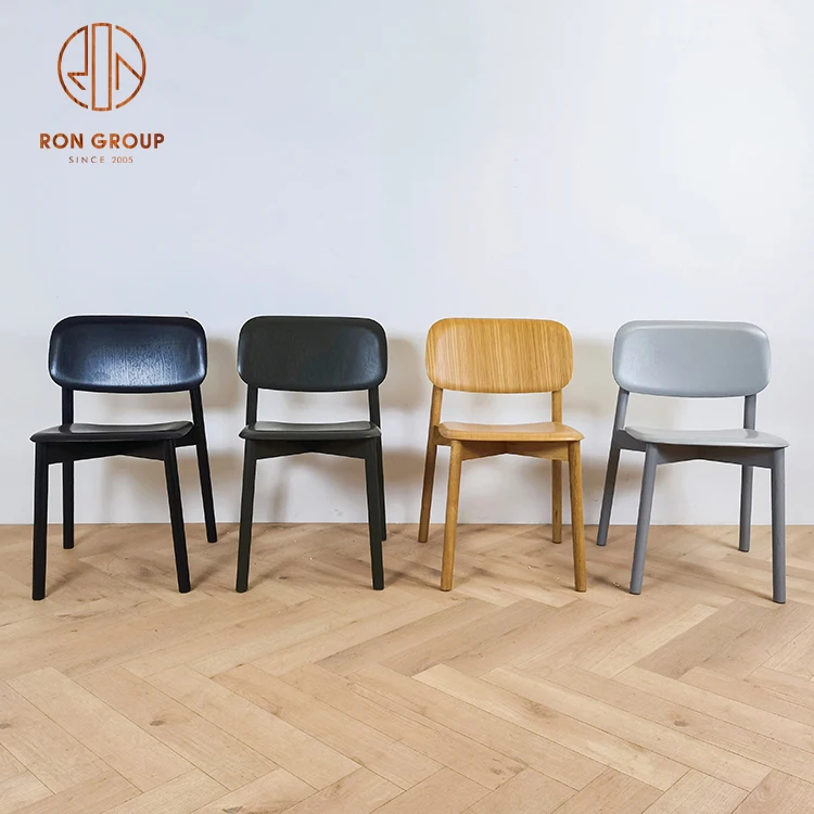 Commercial Wholesale Nordic Lobby Home Fast Food Restaurant Cafe Furniture Bentwood Dining Lounge Curved Back Solid Wood Chair