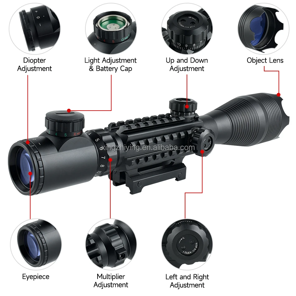 Hot Sale Scope 4-16x50eg Scope Optics Red Green Illuminated Reticle Scopes For Hunting Fit 20mm