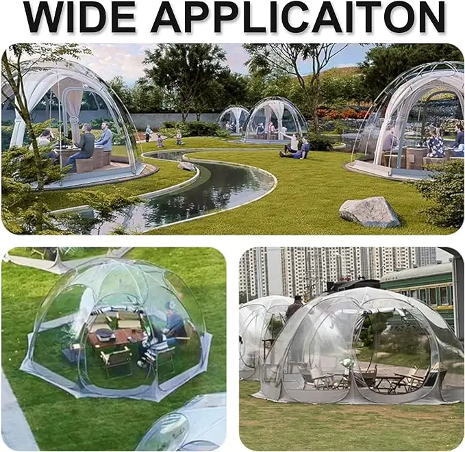 Transparent Bubble House Igloo Dome Tent House Portable Outdoor Winter Camping Ball Tent for Garden Winter Adventures