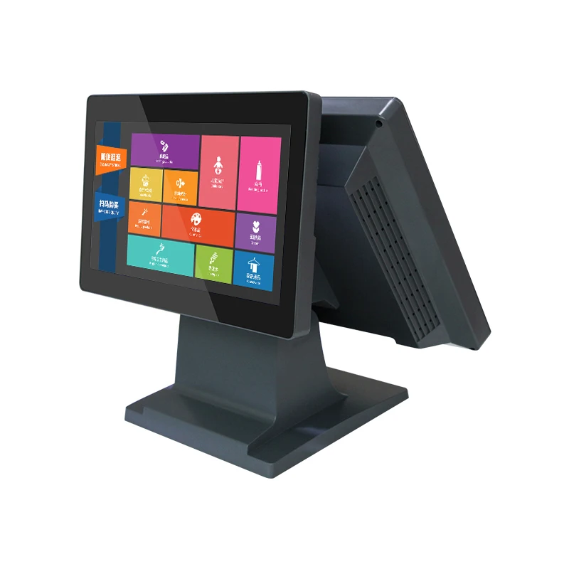 BVS настраивает 15-дюймовую систему POS WIN10 11 сенсорный двойной экран Wi-Fi все в одном другом POS-автомате кассовый аппарат
