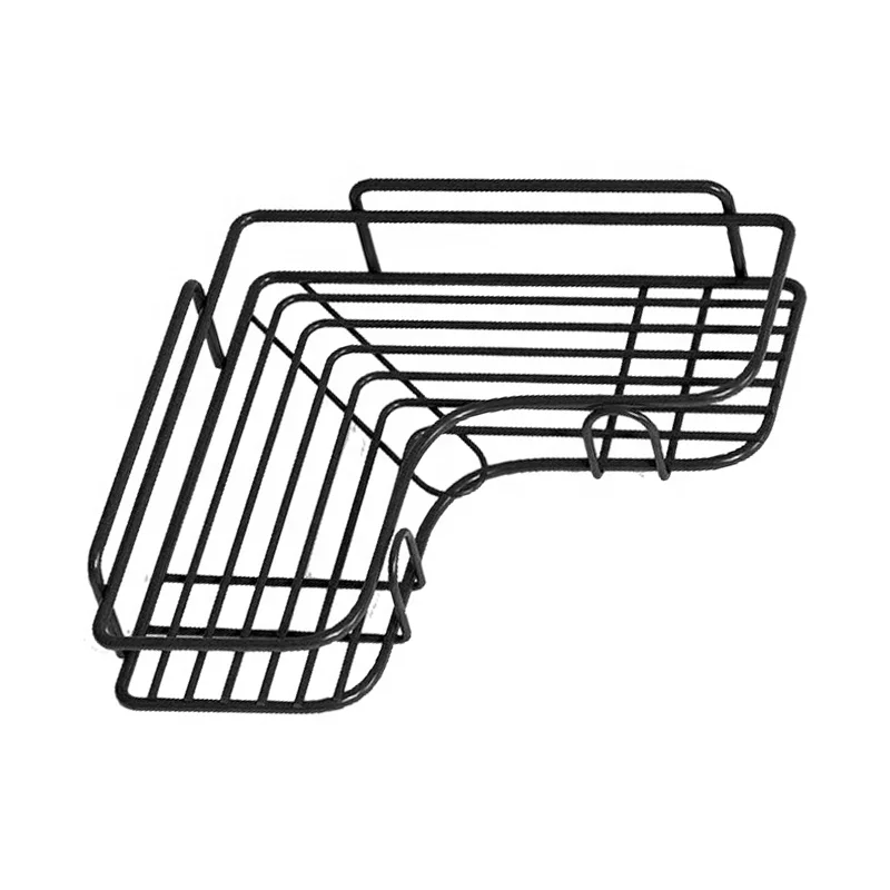 Wholesale Washroom Wall Hanging Drain Storage Rack Hook Type Perforation-free Kitchen Bathroom Storage Triangle Rack For Home