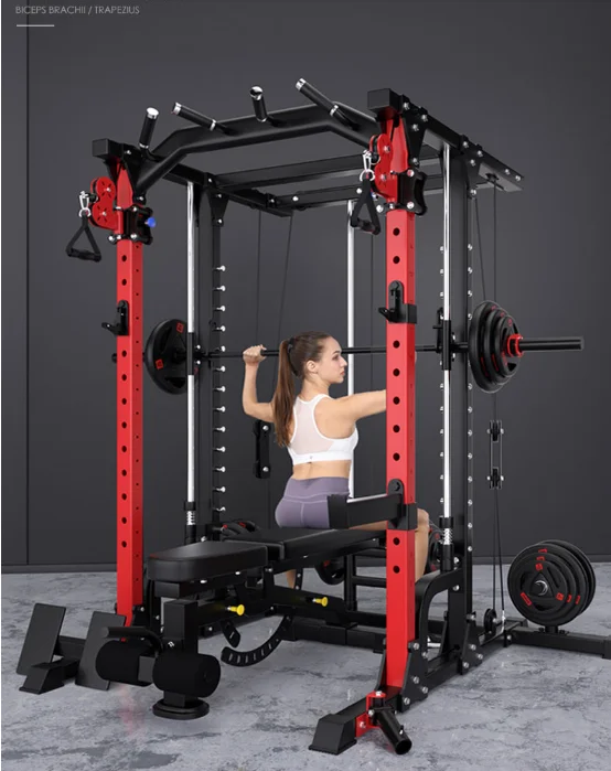 Commercial gym equipment Smith machine comprehensive trainer multi-function fitness equipment squat rack home