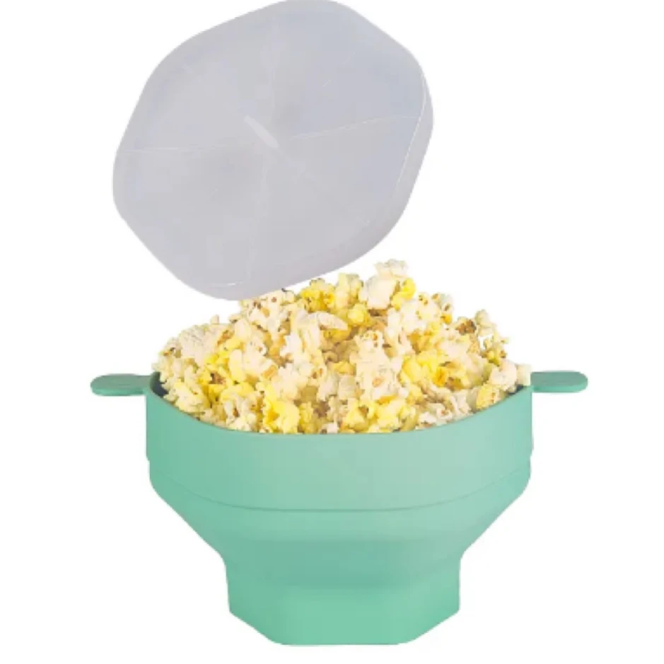 Silicone popcorn maker Microwave safe New bowl Silicone microwave Hot Air popcorn Maker foldable popcorn