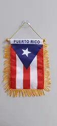 Cheap Wholesale Puerto Rico Car Flag Small Puerto Rican Mini Banner flag