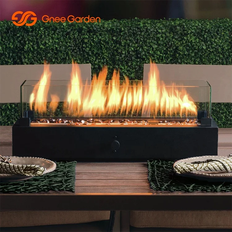 Outdoor Gas Firepit Corten Steel Fire Table Rusty Gas Fire Pit