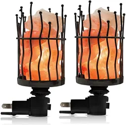 Himalayan Salt Lamps pink natural rock crystal rock negative energy dimmable lights for home decor Holiday Gift Therapy