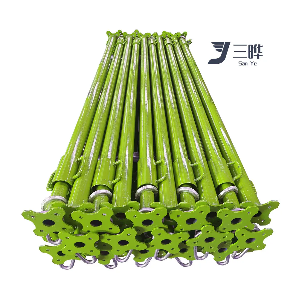 SANYE Powder Coated Shoring Jacks Acrow Adjustable Scaffolding Steel Metal Props For Construction
