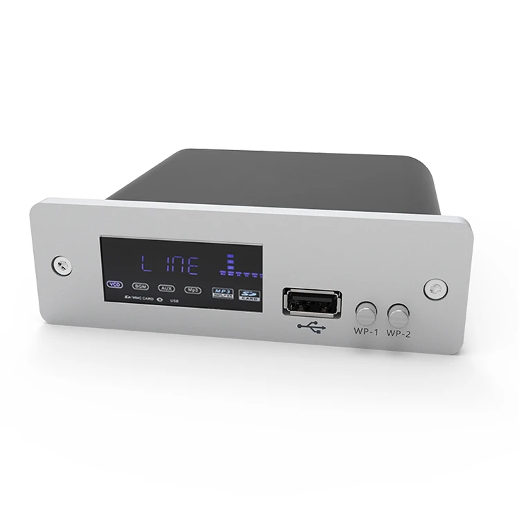 
YONGGU W07 108*26mm custom Audio Interface Housing Mobile Signal Digital Amplifier Aluminum Alloy Enclosure 