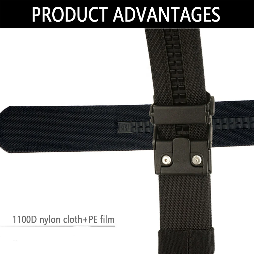 Wholesale 1100D Double-layer Nylon Wear-resistant Tactical Belt Alloy Metal buckle Casual Belt Suitable For Outdoor Portability