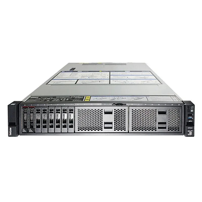 Lenovo ThinkSystem SR658 Server Lenovo 2U rack server SR658 supports dual CPUs 24 memory slots