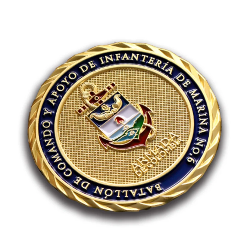 
Manufacturers selling simple design embossed full metal collection coins 