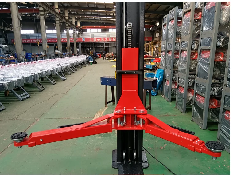 Chinese supplier 2 Post car lift Double Cylinder Hydraulic Maintenance Equipment 2 Columns  Lift with CE  two side lock release