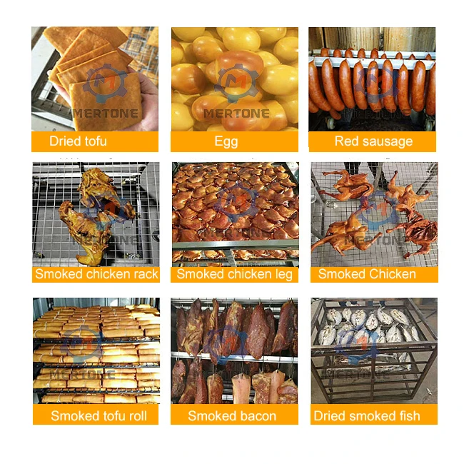 Multi Function Smoke Sausage House commercial Smoked Catfish Oven Chicken smokehouse for Sale
