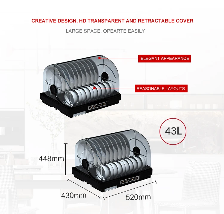  Uv ray dish dryer sterilizer electric disinfection cabinet