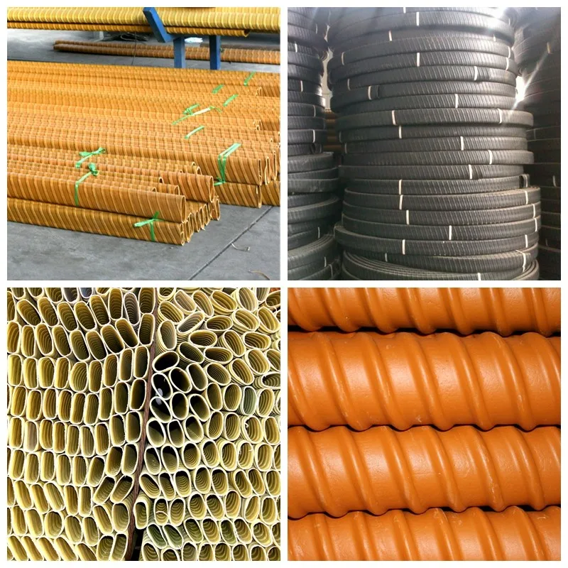 Prestressed HDPE corrugated duct plastic corrugated pipe